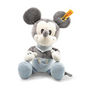 Steiff Disney Mickey Mouse with squeaker and Rustling